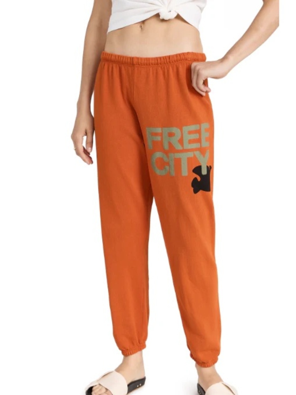 NWT Free City Sweatpants Orange Machine - Picture 2 of 6
